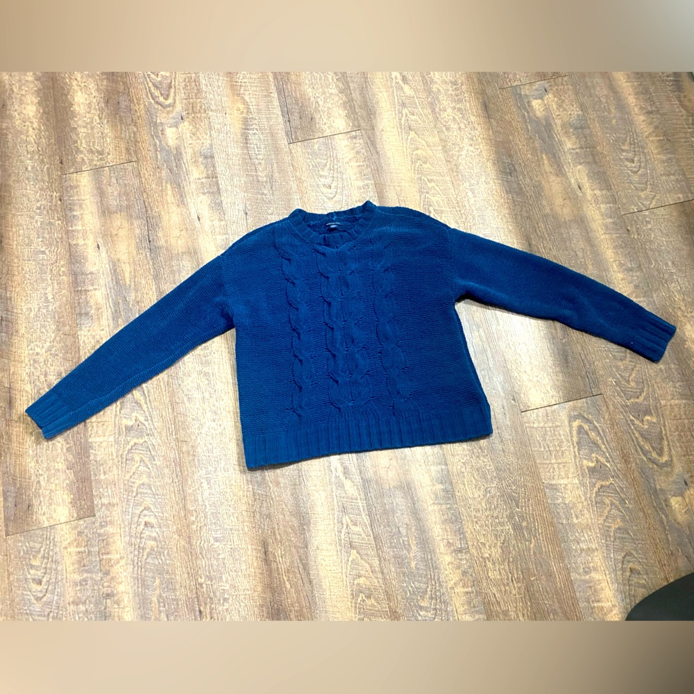 American Eagle Navy Cable Knit Sweater